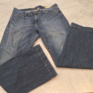 Y2K Gap Long & Lean Midrise Flare Jeans Wom Sz 10 Stretch 1969 Line Denim Pants